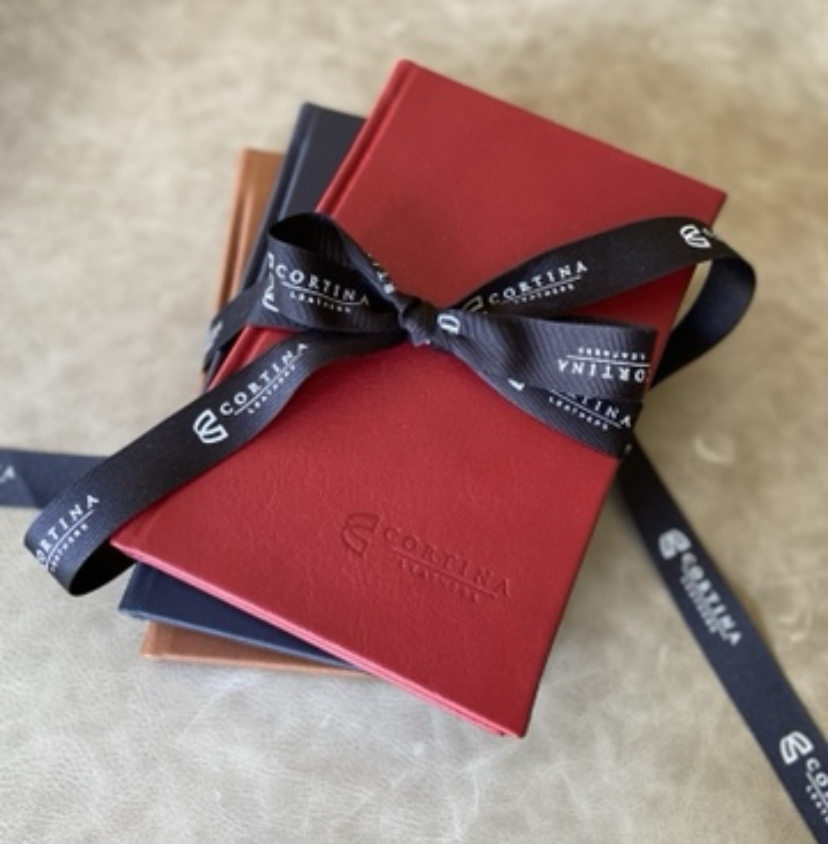 Cortina Leathers wrapped notebooks