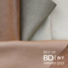 Cortina's Belllina wins Best of BDNY for Fabrics, is designer leather with strong Crypton protective finish built-in.